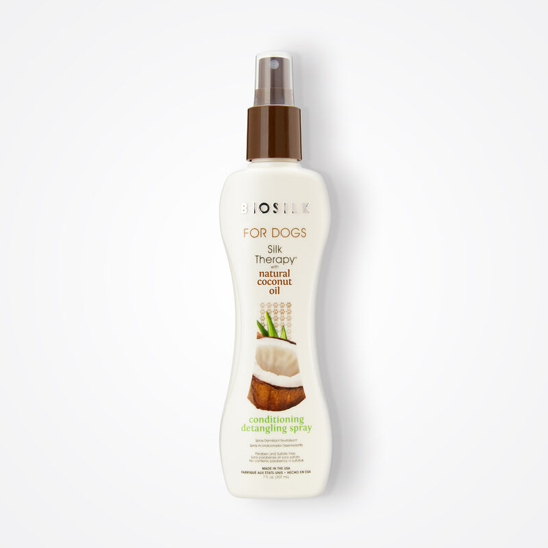 BioSilk For Dogs Silk Therapy Coconut Oil Conditioning Detangling Spray, , large image number null